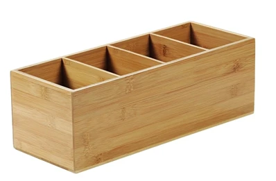 Stojan na príbor a servítky Kesper - bambus