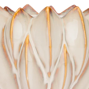 Brassica Dekoratívny kvetináč L – Kamenina, Ø26×16 cm, krémová