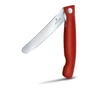 Victorinox Skladací nôž na ovocie a zeleninu – hladká čepeľ - červený