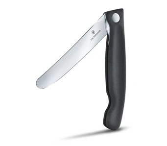 Victorinox Skladací nôž na ovocie a zeleninu – hladká čepeľ - čierny