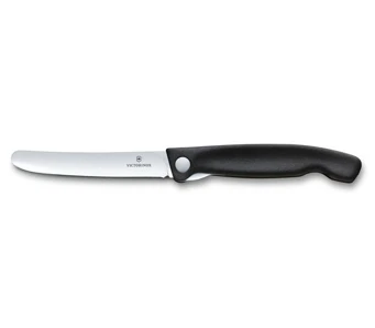 Victorinox Skladací nôž na ovocie a zeleninu – hladká čepeľ - čierny