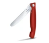 Victorinox Skladací nôž na ovocie a zeleninu – zúbkovaná čepeľ - červený