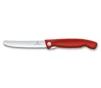 Victorinox Skladací nôž na ovocie a zeleninu – zúbkovaná čepeľ - červený