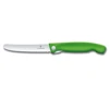 Victorinox Skladací nôž na ovocie a zeleninu – zúbkovaná čepeľ - zelený