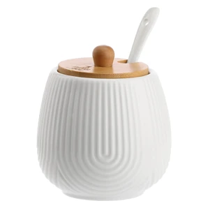 Cukornička s lyžičkou a dreveným vrchnákom 250ml, Intavola 