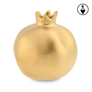 Váza zlatá matná na 1kvet-tvar granátové jablko M-9,5x10cm, Aragona 