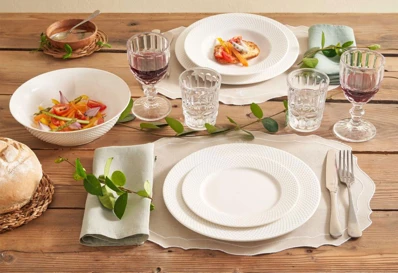 Hlboký tanier Richiamo – porcelán, Ø 22,5 cm – sada 6 ks