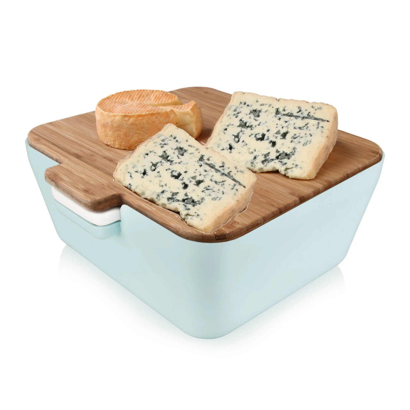 Tomorrow's Kitchen 27107603 Súprava na chlieb/čipsy a omáčky „Bread & Dip“ – bledomodrá