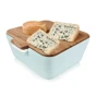 Tomorrow's Kitchen 27107603 Súprava na chlieb/čipsy a omáčky „Bread & Dip“ – bledomodrá