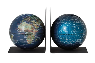Troika Zarážky na knihy s glóbusom "Bookglobe"