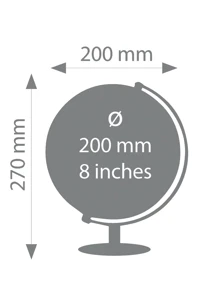 Troika Glóbus "Lunar" priemer 20 cm