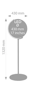 Troika Glóbus na podstavci "Sojus Light" priemer 43 cm