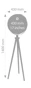 Troika Glóbus na trojnožke "Sputnik" priemer 43 cm