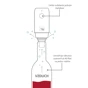 Vacu Vin Elektrická vákuová pumpa na víno s 2 zátkami