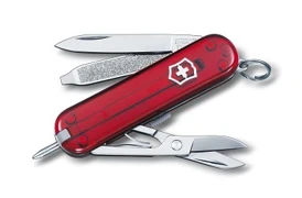 Victorinox Signature – transparentný červený