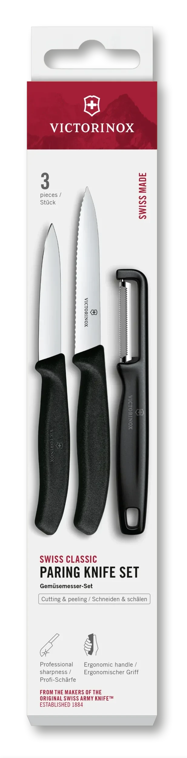 Victorinox sada švajčiarskych lúpacích nožov a I-škrabky