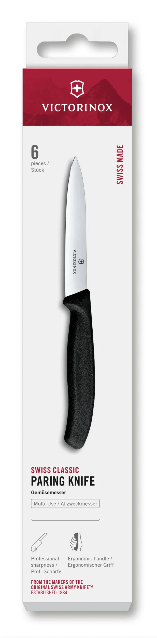 Victorinox Súprava lúpacích nožov  6-dielna čierna 10cm