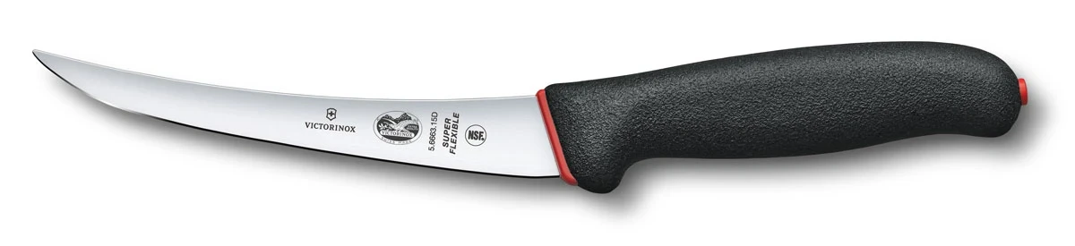 Victorinox Fibrox Dual Grip 5.6663.12D Fibrox Dual Grip Vykosťovací nôž, zahnutá, úzka a superflex čepeľ