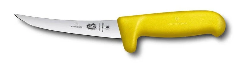 Victorinox 5.6618.15 kuchynský nôž Fibrox -  vykosťovací safety grip 15 cm žltý