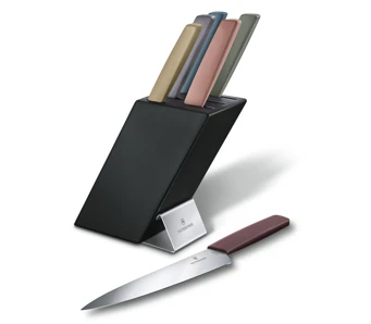 Victorinox Swiss Modern blok s farebnými nožmi 6.7186.66