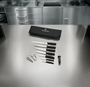 Victorinox Štartovacia kuchárska súprava, 10 kusov, čierna