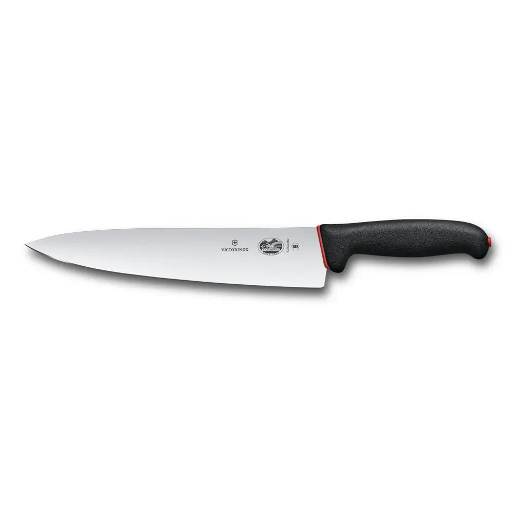 Victorinox Fibrox Dual Grip 5.2003.25D Kuchársky nôž 25 cm - čierna/červená