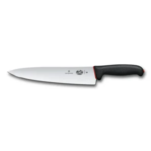 Victorinox Fibrox Dual Grip 5.2003.25D Kuchársky nôž 25 cm - čierna/červená
