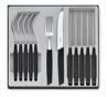 Victorinox Swiss Modern Príborová sada - 12 ks - čierna