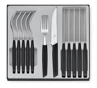 Victorinox Swiss Modern Príborová sada so steakovými nožmi - 12 ks - čierna
