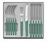 Victorinox Swiss Modern Príborová sada - 12 ks - mätová zelená