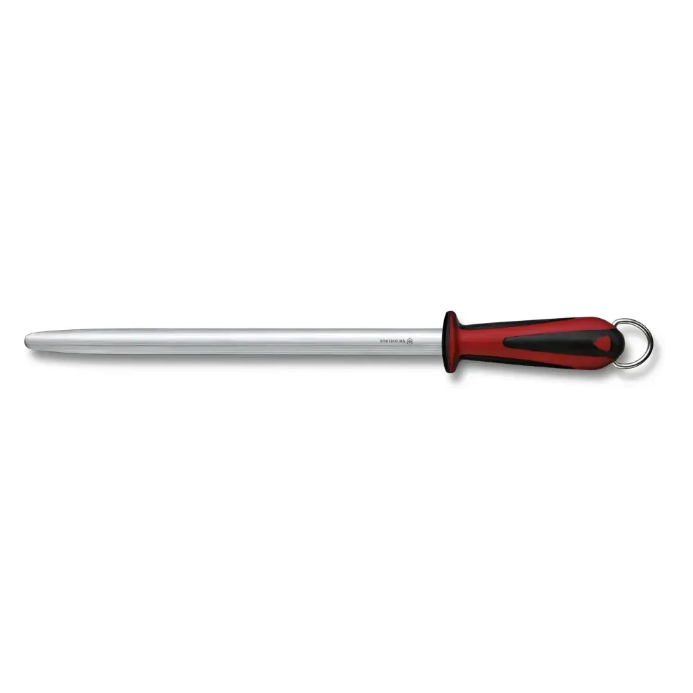 Victorinox 7.8521 Ocieľka 30 cm - micro jemný rez, oválny, čierna/červená