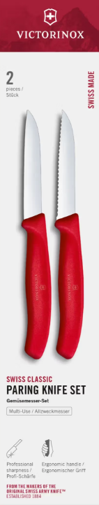 Victorinox Swiss Classic 6.7491.2C1 Sada nožov 2 ks červená