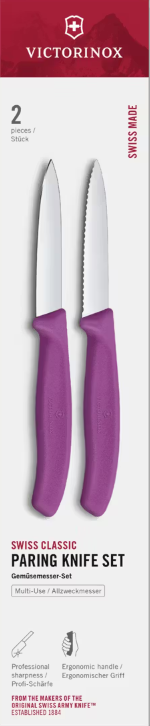 Victorinox Swiss Classic 6.7695.2C1 Sada nožov 2 ks fialová
