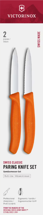 Victorinox Swiss Classic 6.7699.2C1 Sada nožov 2 ks oranžová