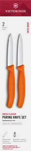 Victorinox Swiss Classic 6.7699.2C1 Sada nožov 2 ks oranžová