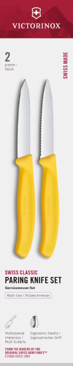 Victorinox Swiss Classic 6.7698.2C1 Sada nožov 2 ks žltá