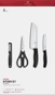 Victorinox Classic 6.7133.41G Kuchynská sada s nožom Santoku - 4 ks