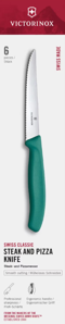 Victorinox Swiss Classic 6.7234.6C1 Sada nožov na steak a pizzu 6 ks