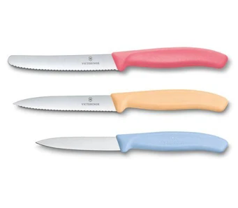 Victorinox 3-dielna súprava nožov na ovocie a zeleninu Trend Colors